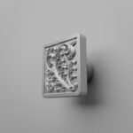 Carré Palazzo Rinceaux Gris argenté - Holdon Paris