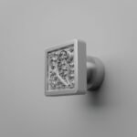 Carré Palazzo Rinceaux Gris argenté - Holdon Paris