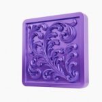 Carré Palazzo Rinceaux Lilas Sombre taille Header – Holdon - Holdon Paris