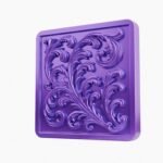 Carré Palazzo Rinceaux Lilas Sombre taille Header – Holdon - Holdon Paris