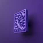 Carré Palazzo Rinceaux Lilas Sombre - Holdon Paris