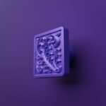 Carré Palazzo Rinceaux Lilas Sombre - Holdon Paris
