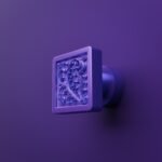 Palazzo Square, Scrollwork, S, Dark Lilac