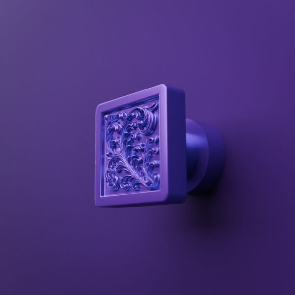Carré Palazzo — Rinceaux — S — Lilas Sombre