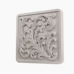 Carré Palazzo Rinceaux White Snow taille Header – Holdon - Holdon Paris