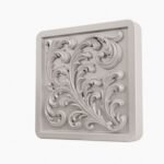 Carré Palazzo Rinceaux White Snow taille Header – Holdon - Holdon Paris