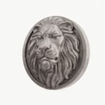 Rond Classica Lion Endormi Aluminium Satiné taille Header – Holdon - Holdon Paris