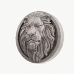 Rond Classica Lion Endormi Aluminium Satiné taille Header – Holdon - Holdon Paris