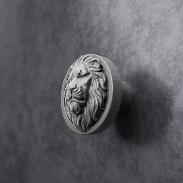 Rond Classica — Lion Endormi — M — Aluminium Satiné