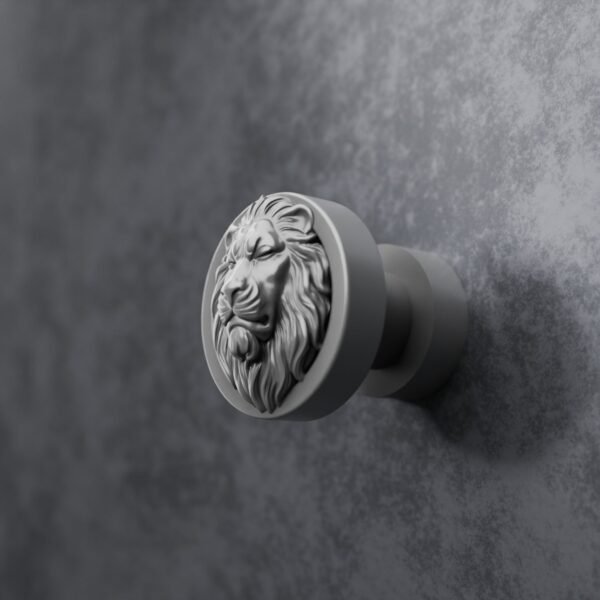 Rond Classica — Lion Endormi — S — Aluminium Satiné
