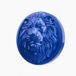 Rond Classica Lion Endormi Bleu Electrique taille Header – Holdon - Holdon Paris