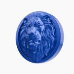 Rond Classica Lion Endormi Bleu Electrique taille Header – Holdon - Holdon Paris