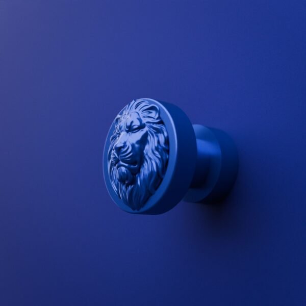 Rond Classica — Lion Endormi — S — Bleu Electrique
