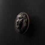 Rond Classica Lion Endormi Bronze Ancien - Holdon Paris