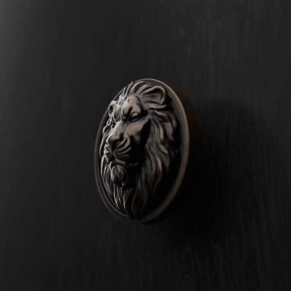 Rond Classica — Lion Endormi — L — Bronze Ancien