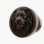 Rond Classica Lion Endormi Bronze Ancien - Holdon Paris