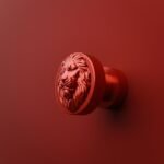 Rond Classica Lion Endormi Candy Red - Holdon Paris