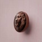 Rond Classica Lion Endormi Cuivre Satiné - Holdon Paris
