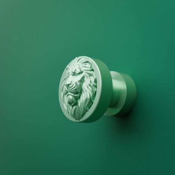 Classica Round, Sleeping Lion, S, Light Emerald