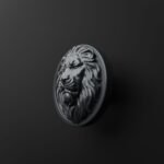 Rond Classica Lion Endormi Gris Titane - Holdon Paris
