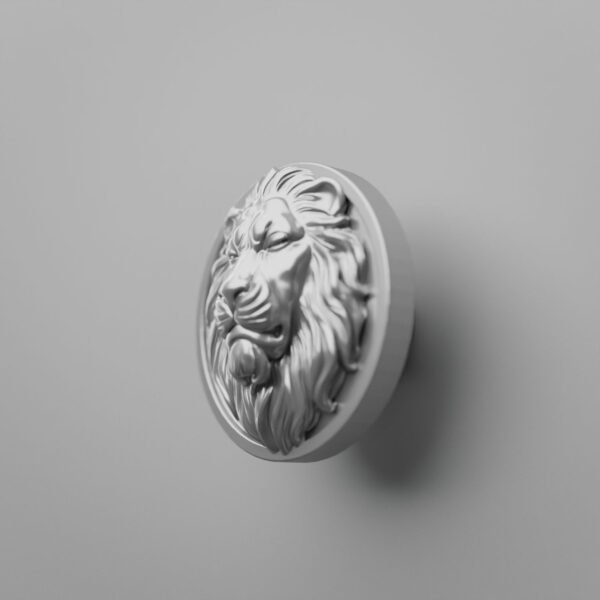 Rond Classica — Lion Endormi — L — Gris argenté