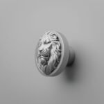Rond Classica Lion Endormi Gris argenté - Holdon Paris