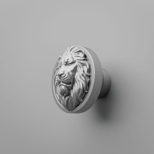 Classica Round, Sleeping Lion, M, Silver Gray