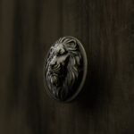 Rond Classica Lion Endormi Laiton Ancien - Holdon Paris