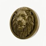 Rond Classica Lion Endormi Laiton Satiné - Holdon Paris
