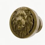 Rond Classica Lion Endormi Laiton Satiné - Holdon Paris