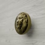 Rond Classica Lion Endormi Laiton Satiné - Holdon Paris