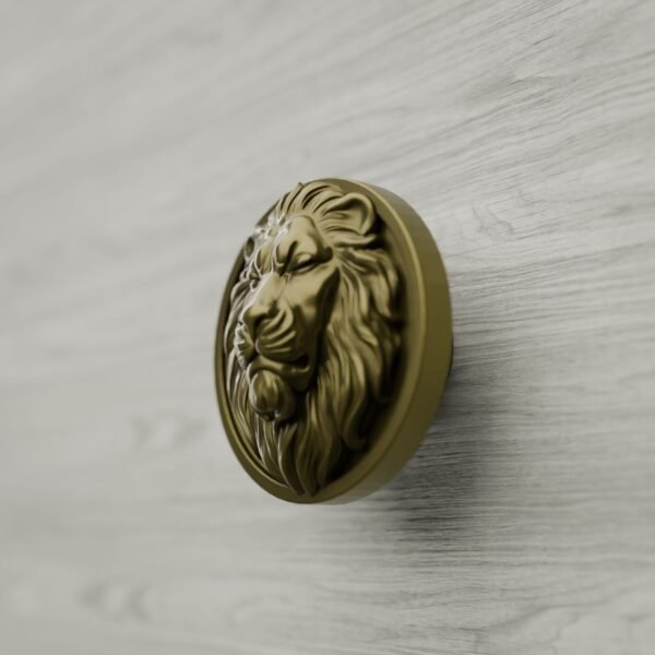 Rond Classica — Lion Endormi — L — Laiton Satiné