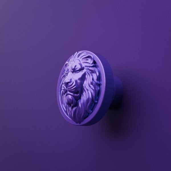 Classica Round, Sleeping Lion, M, Dark Lilac