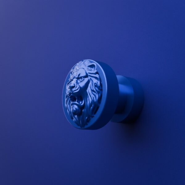 Rond Classica — Lion Rugissant — S — Bleu Electrique
