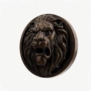 Rond Classica Lion Rugissant Bronze Ancien taille Header – Holdon - Holdon Paris