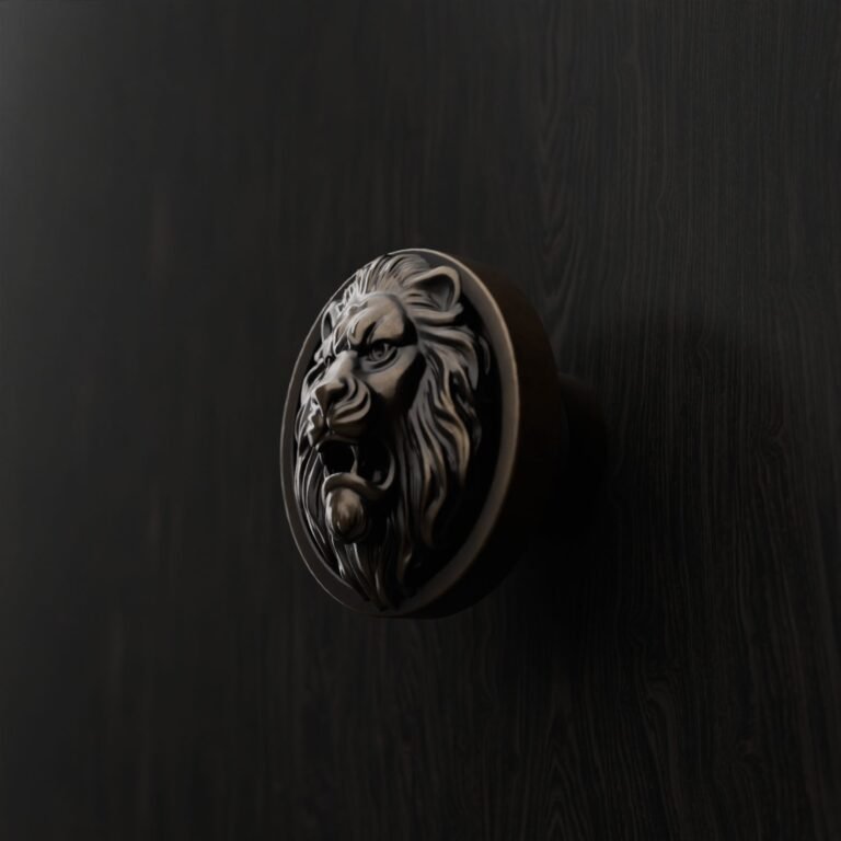 Lion Rugissant