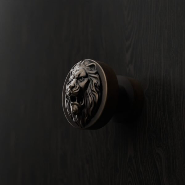 Rond Classica — Lion Rugissant — S — Bronze Ancien