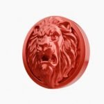 Rond Classica Lion Rugissant Candy Red taille Header – Holdon - Holdon Paris