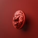 Rond Classica Lion Rugissant Candy Red - Holdon Paris
