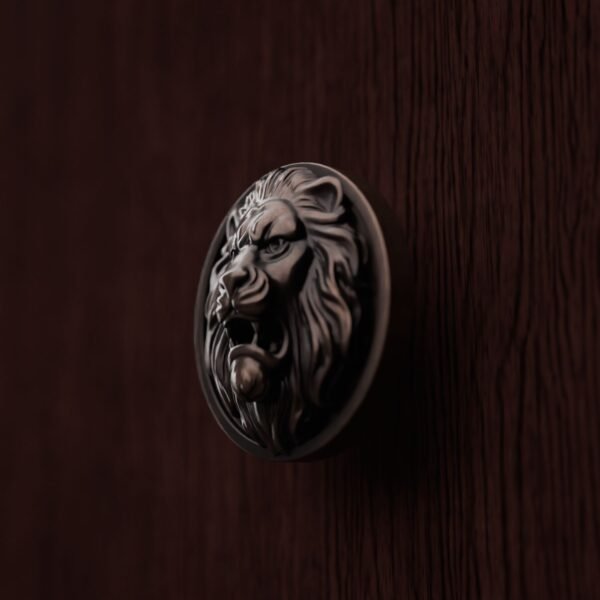 Rond Classica — Lion Rugissant — L — Cuivre Ancien