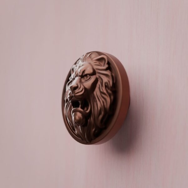 Rond Classica — Lion Rugissant — L — Cuivre Satiné