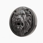 Rond Classica Lion Rugissant Gris Titane taille Header – Holdon - Holdon Paris