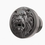 Rond Classica Lion Rugissant Gris Titane - Holdon Paris