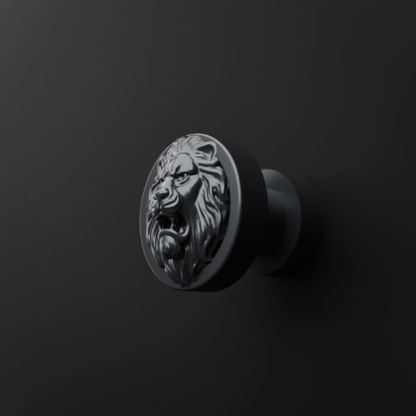 Rond Classica — Lion Rugissant — S — Gris Titane