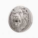 Rond Classica Lion Rugissant Gris argenté taille Header – Holdon - Holdon Paris