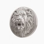 Rond Classica Lion Rugissant Gris argenté taille Header – Holdon - Holdon Paris