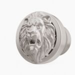 Rond Classica Lion Rugissant Gris argenté - Holdon Paris