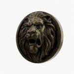 Rond Classica Lion Rugissant Laiton Ancien - Holdon Paris