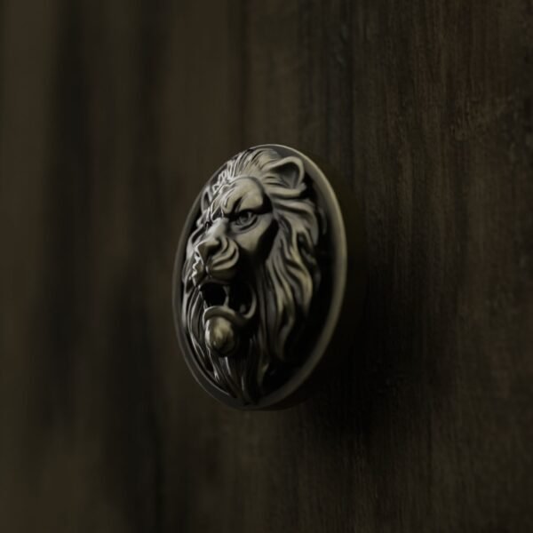 Rond Classica — Lion Rugissant — L — Laiton Ancien