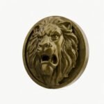 Rond Classica Lion Rugissant Laiton Satiné - Holdon Paris